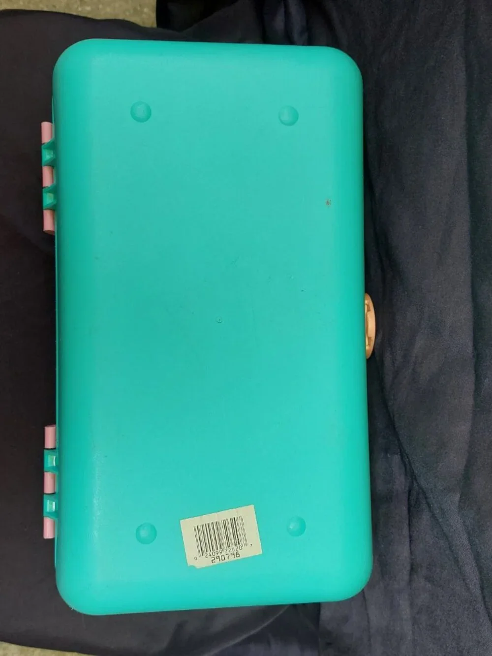 CABOODLES 90s Pink & Green Two Tier w/ Mirror Make Up Case Organizer